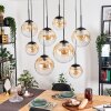 Gastor lampa wisząca, kula świetlna, lampa wisząca bursztynowy, przezroczysty, 8-punktowe