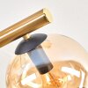 Koyoto lampa sufitowa, kula świetlna złoty, czarny, 10-punktowe