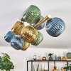 Koyoto lampa sufitowa, kula świetlna złoty, czarny, 10-punktowe