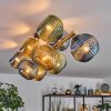 Koyoto lampa sufitowa, kula świetlna złoty, czarny, 10-punktowe