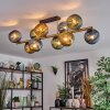 Koyoto lampa sufitowa, kula świetlna złoty, czarny, 10-punktowe
