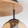 Koyoto lampa sufitowa, kula świetlna 40 cm kolory naturalne, czarny, 3-punktowe