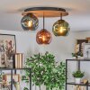Ripoll Lampa sufitowa, Kula świetlna Ecru, Czarny, 3-punktowe