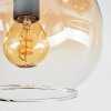Koyoto Lampa sufitowa, Kula świetlna 37 cm W kolorze bursztynu, Przezroczysty, Przydymiony, 5-punktowe
