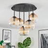 Koyoto lampa sufitowa, kula świetlna 41 cm bursztynowy, przezroczysty, 5-punktowe