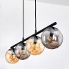 Gastor Lampa wisząca, Kula świetlna, Lampa wisząca W kolorze bursztynu, Przydymiony, 4-punktowe