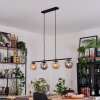 Gastor Lampa wisząca, Kula świetlna, Lampa wisząca W kolorze bursztynu, Przydymiony, 4-punktowe