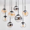 Gastor lampa wisząca, kula świetlna, lampa wisząca bursztynowy, chrom, przezroczysty, przydymiony, 8-punktowe