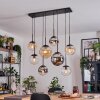 Gastor Lampa wisząca, Kula świetlna, Lampa wisząca W kolorze bursztynu, Chrom, Przezroczysty, Przydymiony, 8-punktowe