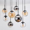 Gastor Lampa wisząca, Kula świetlna, Lampa wisząca W kolorze bursztynu, Chrom, Przezroczysty, Przydymiony, 8-punktowe
