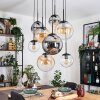 Gastor lampa wisząca, kula świetlna, lampa wisząca bursztynowy, przezroczysty, przydymiony, 8-punktowe