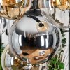 Gastor lampa wisząca, kula świetlna, lampa wisząca bursztynowy, przezroczysty, przydymiony, 8-punktowe