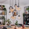 Gastor lampa wisząca, kula świetlna, lampa wisząca bursztynowy, przezroczysty, przydymiony, 8-punktowe