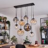 Gastor lampa wisząca, kula świetlna, lampa wisząca bursztynowy, przezroczysty, przydymiony, 8-punktowe