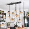 Gastor Lampa wisząca, Kula świetlna, Lampa wisząca W kolorze bursztynu, Przezroczysty, 8-punktowe