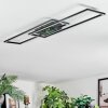 Manor Lampa sufitowa LED Czarny, 1-punktowy, Zdalne sterowanie