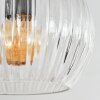 Koyoto lampa sufitowa, kula świetlna 45 cm bursztynowy, przezroczysty, przydymiony, 5-punktowe