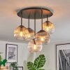 Koyoto lampa sufitowa, kula świetlna 45 cm bursztynowy, przezroczysty, przydymiony, 5-punktowe