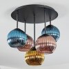 Koyoto lampa sufitowa, kula świetlna 45 cm niebeieski, złoty, miedziany, 5-punktowe