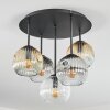 Ripoll lampa sufitowa, kula świetlna bursztynowy, przezroczysty, przydymiony, 5-punktowe