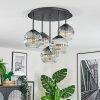 Ripoll lampa sufitowa, kula świetlna przezroczysty, przydymiony, 5-punktowe