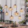 Ripoll lampa wisząca, kula świetlna, lampa wisząca bursztynowy, przezroczysty, 8-punktowe