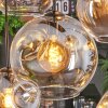 Ripoll lampa wisząca, kula świetlna, lampa wisząca bursztynowy, przezroczysty, 8-punktowe