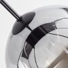 Ripoll lampa wisząca, kula świetlna, lampa wisząca przezroczysty, przydymiony, 8-punktowe