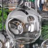 Ripoll lampa wisząca, kula świetlna, lampa wisząca przezroczysty, przydymiony, 8-punktowe