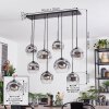 Ripoll lampa wisząca, kula świetlna, lampa wisząca przezroczysty, przydymiony, 8-punktowe
