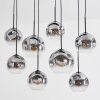 Ripoll lampa wisząca, kula świetlna, lampa wisząca przezroczysty, przydymiony, 8-punktowe