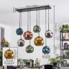 Ripoll Lampa wisząca, Kula świetlna, Lampa wisząca Niebeieski, Chrom, Złoty, Zielony, W kolorze miedzi, Przydymiony, 8-punktowe