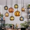 Ripoll Lampa wisząca, Kula świetlna, Lampa wisząca Niebeieski, Chrom, Złoty, Zielony, W kolorze miedzi, Przydymiony, 8-punktowe