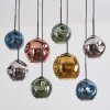 Ripoll Lampa wisząca, Kula świetlna, Lampa wisząca Niebeieski, Chrom, Złoty, Zielony, W kolorze miedzi, Przydymiony, 8-punktowe