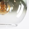 Koyoto lampa wisząca, kula świetlna, lampa wisząca niebeieski, zielony, przezroczysty, miedziany, 8-punktowe
