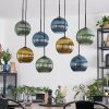 Koyoto Lampa wisząca, Kula świetlna, Lampa wisząca Niebeieski, Złoty, Zielony, 8-punktowe