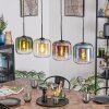 Lauden lampa wisząca, lampa wisząca bursztynowy, niebeieski, zielony, przezroczysty, miedziany, 4-punktowe