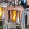 Lauden lampa wisząca, lampa wisząca bursztynowy, niebeieski, zielony, przezroczysty, miedziany, 4-punktowe