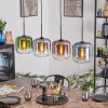 Lauden lampa wisząca, lampa wisząca niebeieski, zielony, przezroczysty, miedziany, przydymiony, 4-punktowe