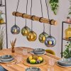 Koyoto Lampa wisząca, Kula świetlna, Lampa wisząca Ecru, Czarny, 5-punktowe