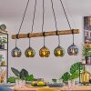 Koyoto Lampa wisząca, Kula świetlna, Lampa wisząca Ecru, Czarny, 5-punktowe
