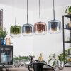 Lauden lampa wisząca, lampa wisząca niebeieski, zielony, przezroczysty, miedziany, 4-punktowe