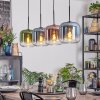 Lauden Lampa wisząca, Lampa wisząca Niebeieski, Zielony, Przezroczysty, W kolorze miedzi, 4-punktowe