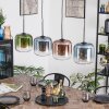 Lauden Lampa wisząca, Lampa wisząca Niebeieski, Zielony, Przezroczysty, W kolorze miedzi, 4-punktowe