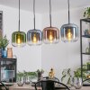 Lauden Lampa wisząca, Lampa wisząca Niebeieski, Zielony, Przezroczysty, W kolorze miedzi, 4-punktowe