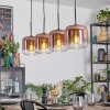 Lauden lampa wisząca, lampa wisząca przezroczysty, miedziany, 4-punktowe