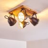 Malix Lampa Sufitowa brązowy, czarny, 4-punktowe