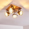 Malix Lampa Sufitowa brązowy, czarny, 4-punktowe