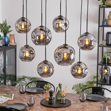 Ripoll Lampa wisząca, Kula świetlna, Lampa wisząca Przydymiony, 8-punktowe Ripoll Lampa wisząca, Kula świetlna, Lampa wisząca Przydymiony, 8-punktowe