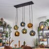 Ripoll Lampa wisząca, Kula świetlna, Lampa wisząca Niebeieski, Złoty, Zielony, 6-punktowe